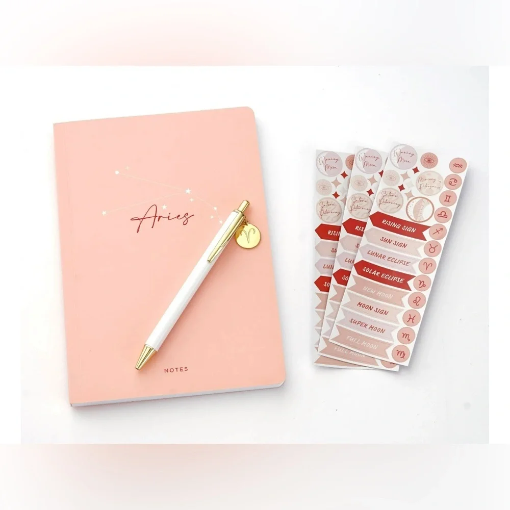 NEW Gartner Studios Aries Astrology Casebound Flex Journal Set, 5.75x8.125
